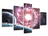 5-delna stenska poslikava UNIVERSE GA007E50